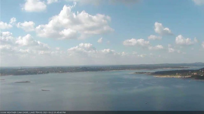Lake Travis webcam, October 22, 2021 1:45 PM CT