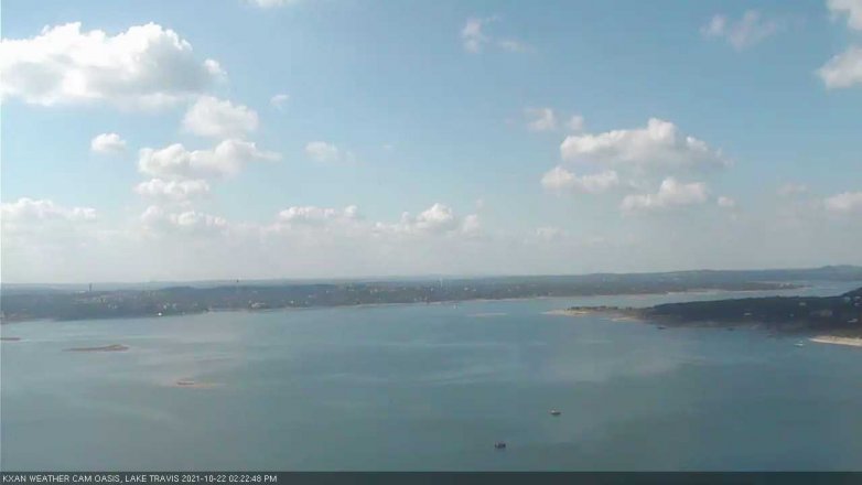 Lake Travis webcam, October 22, 2021 2:25 PM CT