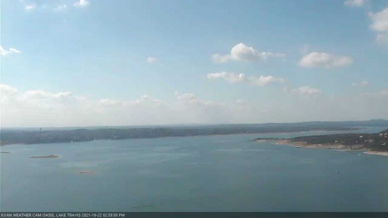Lake Travis webcam, October 22, 2021 3:00 PM CT