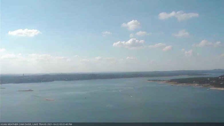 Lake Travis webcam, October 22, 2021 3:25 PM CT