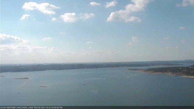 Lake Travis webcam, October 22, 2021 3:45 PM CT