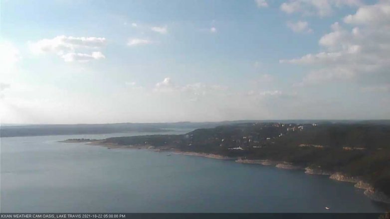 Lake Travis webcam, October 22, 2021 5:00 PM CT