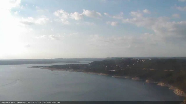Lake Travis webcam, October 22, 2021 5:25 PM CT