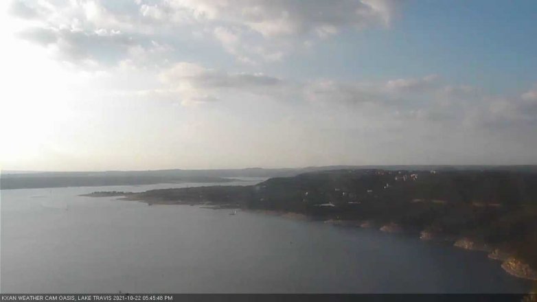 Lake Travis webcam, October 22, 2021 5:45 PM CT