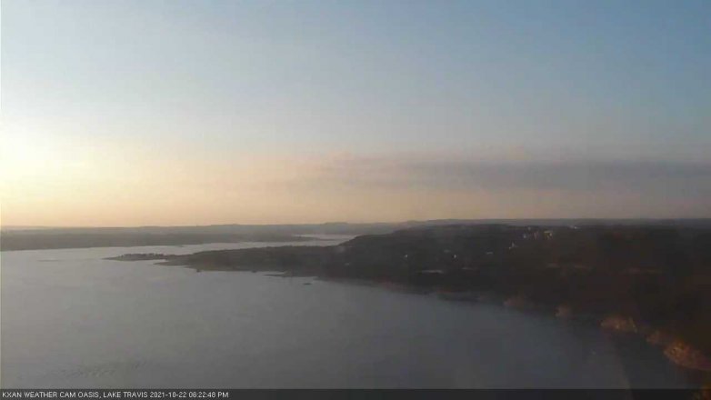 Lake Travis webcam, October 22, 2021 6:25 PM CT