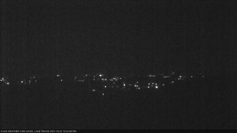 Lake Travis webcam, October 22, 2021 10:25 PM CT