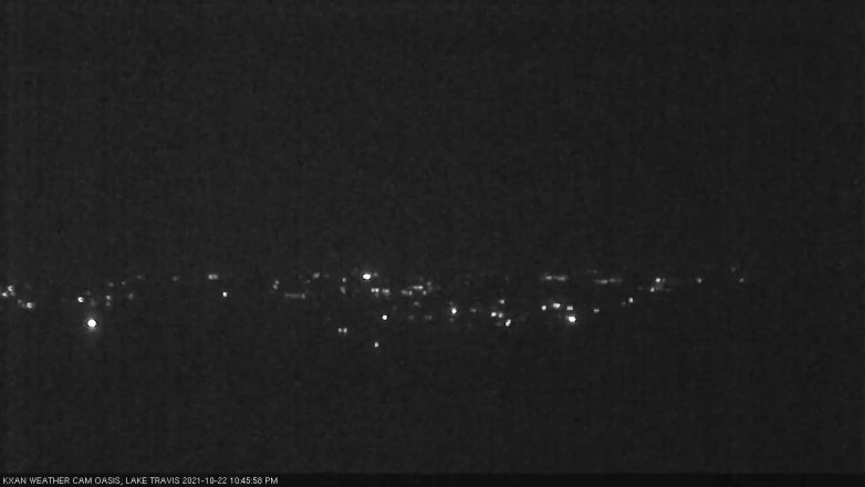 Lake Travis webcam, October 22, 2021 10:45 PM CT