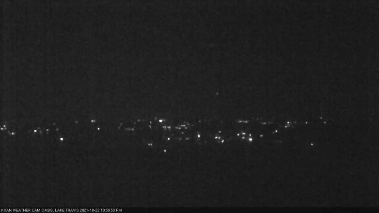 Lake Travis webcam, October 22, 2021 11:00 PM CT