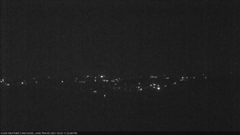 Lake Travis webcam, October 22, 2021 11:25 PM CT