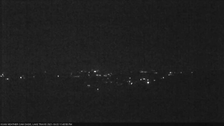 Lake Travis webcam, October 22, 2021 11:45 PM CT
