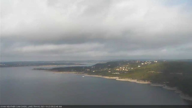 Lake Travis webcam, October 23, 2021 9:25 AM CT