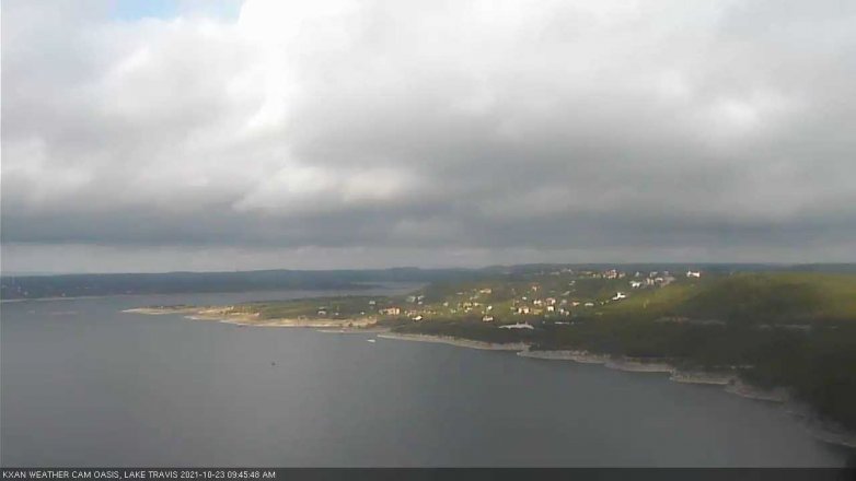 Lake Travis webcam, October 23, 2021 9:45 AM CT