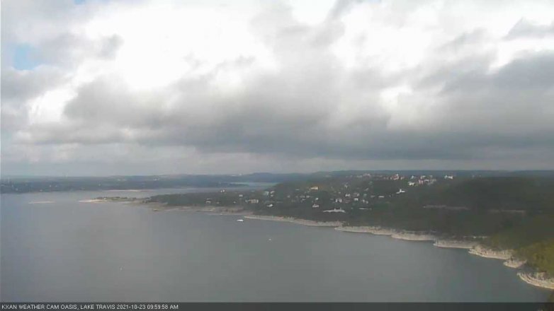 Lake Travis webcam, October 23, 2021 10:00 AM CT
