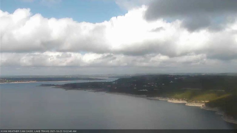 Lake Travis webcam, October 23, 2021 10:25 AM CT