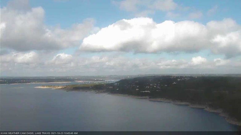 Lake Travis webcam, October 23, 2021 10:45 AM CT