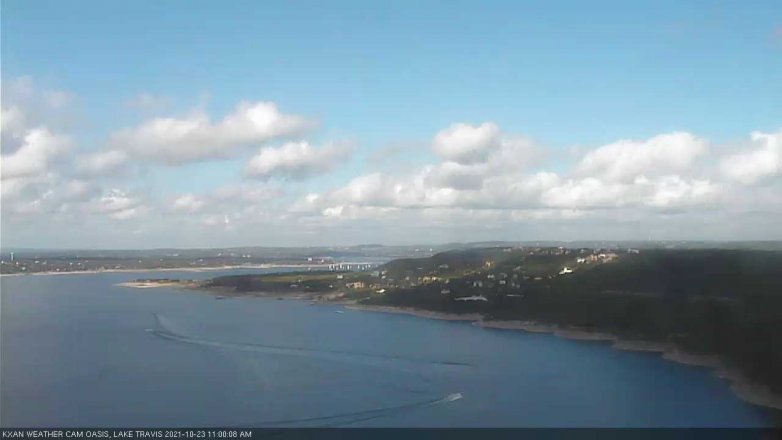 Lake Travis webcam, October 23, 2021 11:00 AM CT