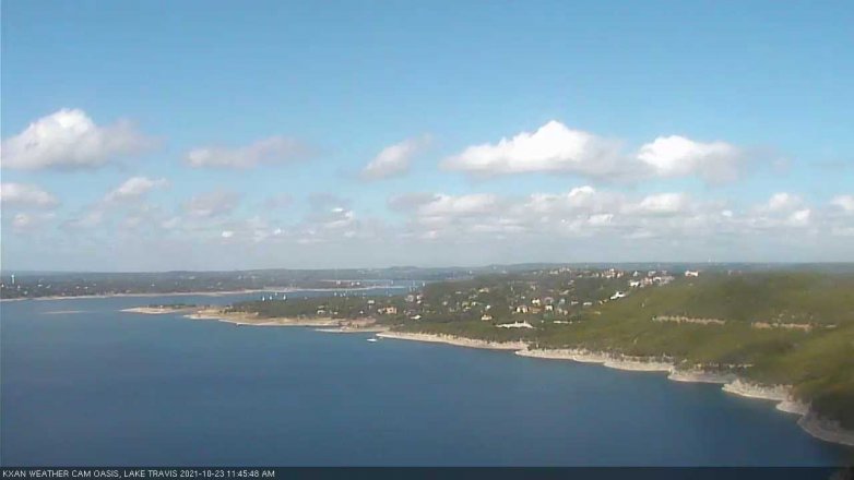 Lake Travis webcam, October 23, 2021 11:45 AM CT