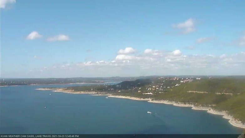 Lake Travis webcam, October 23, 2021 12:45 PM CT