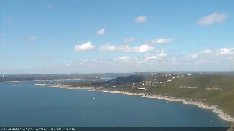Lake Travis webcam, October 23, 2021 1:00 PM CT