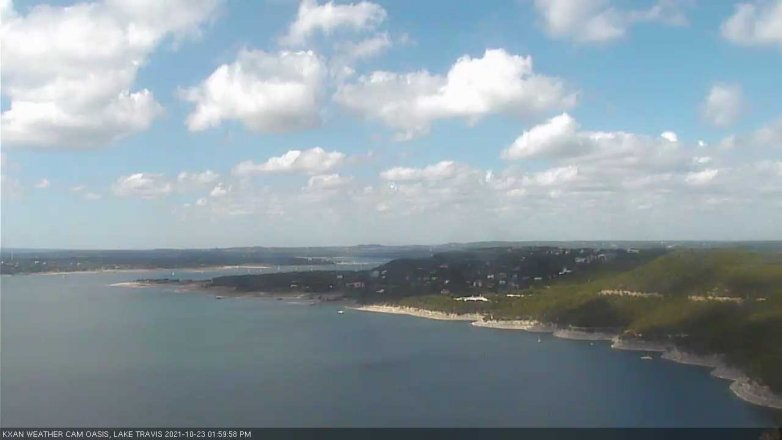 Lake Travis webcam, October 23, 2021 2:00 PM CT