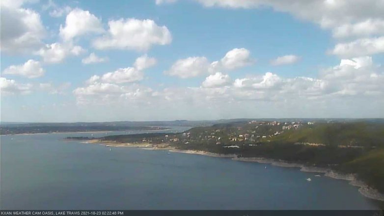 Lake Travis webcam, October 23, 2021 2:25 PM CT