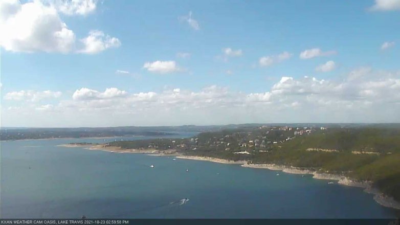 Lake Travis webcam, October 23, 2021 3:00 PM CT