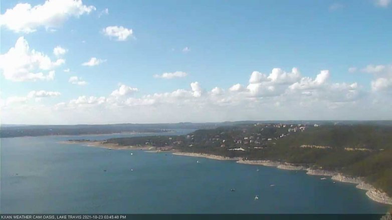 Lake Travis webcam, October 23, 2021 3:45 PM CT