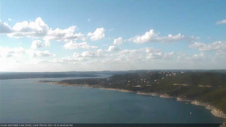Lake Travis webcam, October 23, 2021 4:45 PM CT