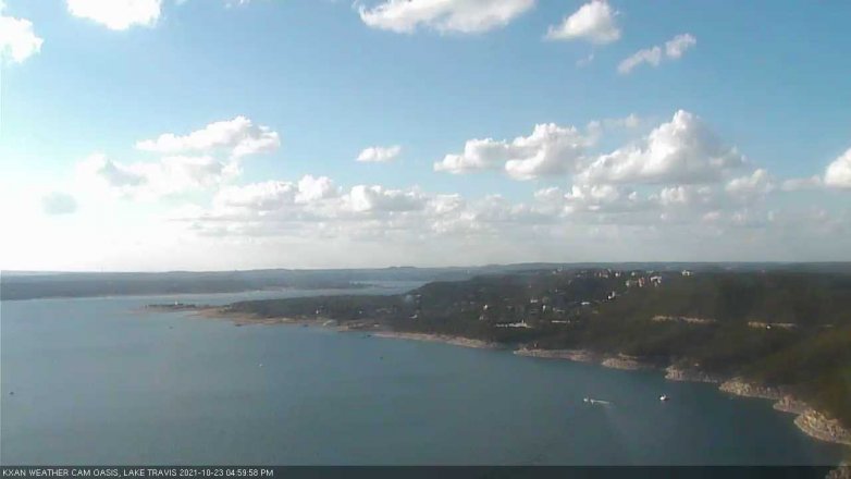 Lake Travis webcam, October 23, 2021 5:00 PM CT