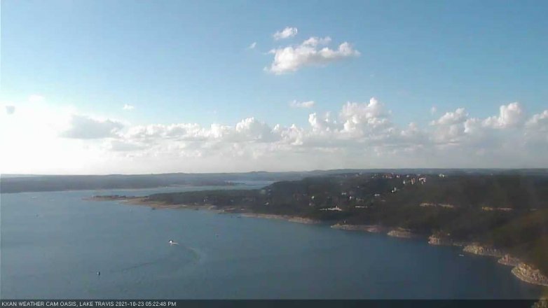 Lake Travis webcam, October 23, 2021 5:25 PM CT