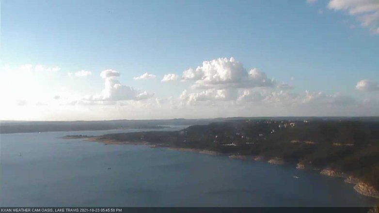 Lake Travis webcam, October 23, 2021 5:45 PM CT