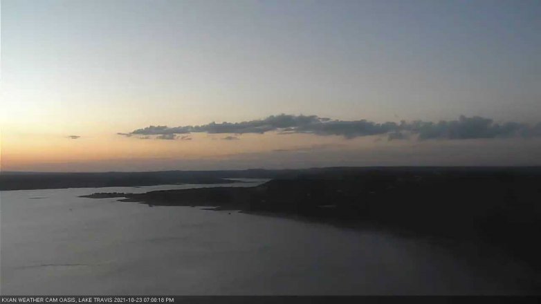 Lake Travis webcam, October 23, 2021 7:00 PM CT