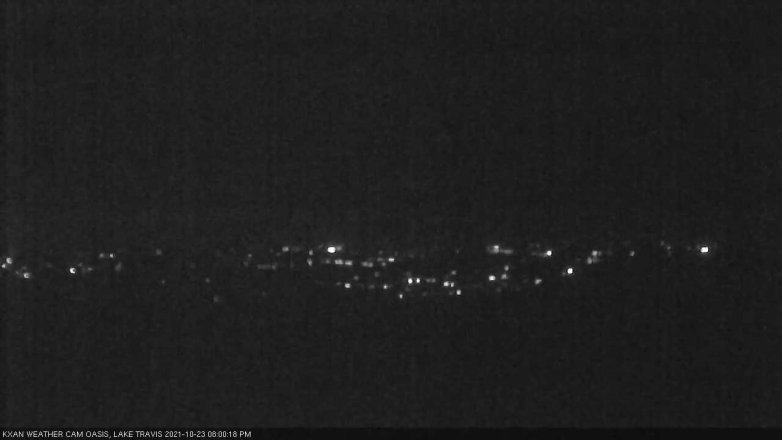 Lake Travis webcam, October 23, 2021 8:00 PM CT