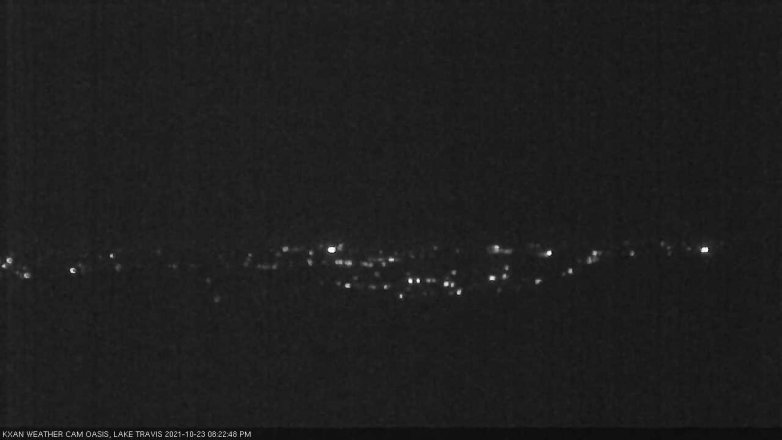 Lake Travis webcam, October 23, 2021 8:25 PM CT