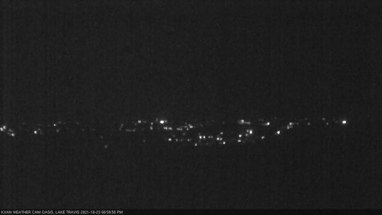 Lake Travis webcam, October 23, 2021 9:00 PM CT