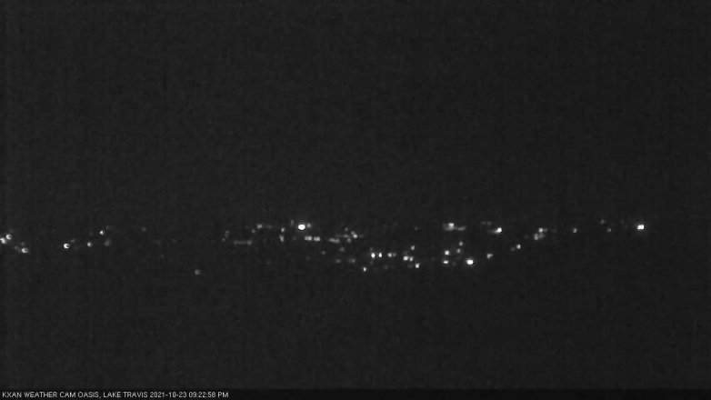 Lake Travis webcam, October 23, 2021 9:25 PM CT