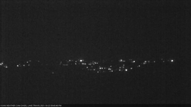 Lake Travis webcam, October 23, 2021 9:45 PM CT