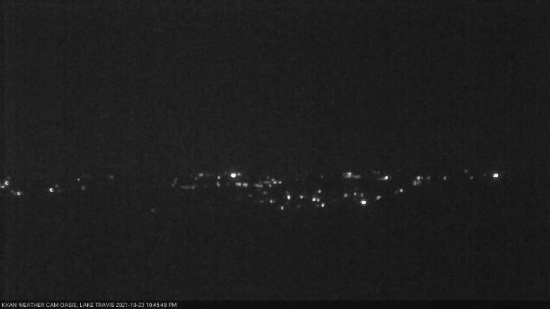 Lake Travis webcam, October 23, 2021 10:45 PM CT
