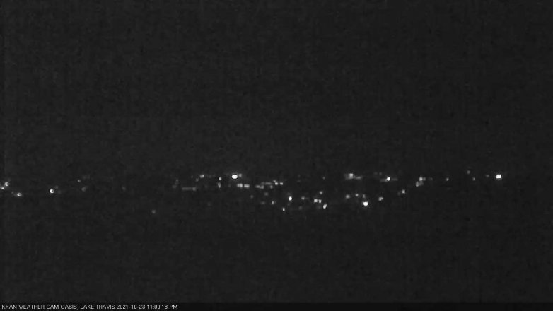 Lake Travis webcam, October 23, 2021 11:00 PM CT