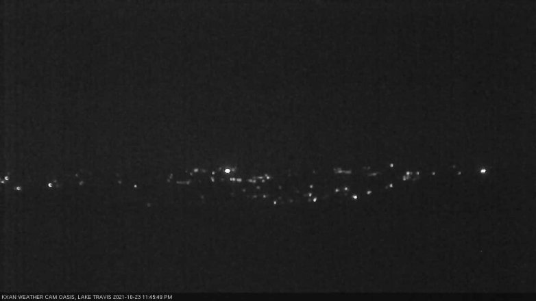 Lake Travis webcam, October 23, 2021 11:45 PM CT