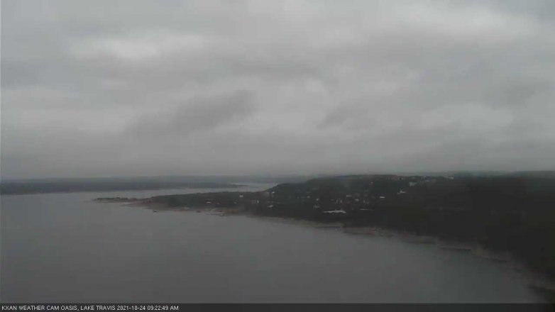 Lake Travis webcam, October 24, 2021 9:25 AM CT