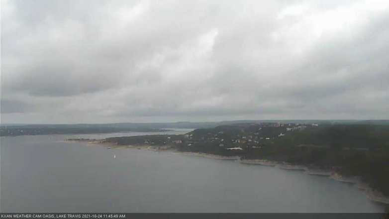 Lake Travis webcam, October 24, 2021 11:45 AM CT