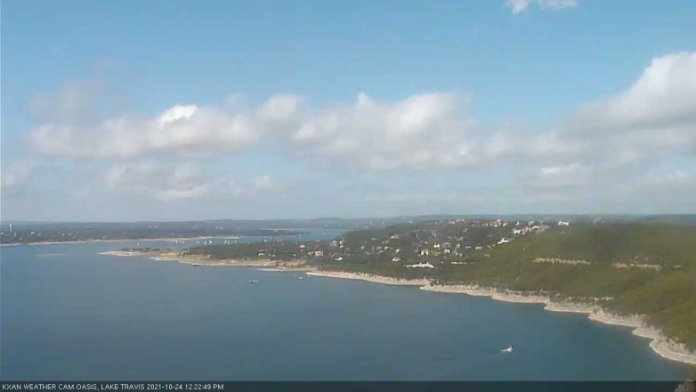 Lake Travis webcam, October 24, 2021 12:25 PM CT