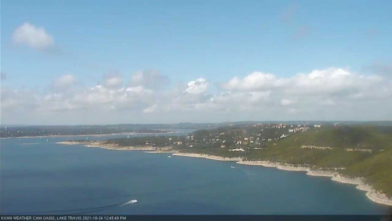 Lake Travis webcam, October 24, 2021 12:45 PM CT