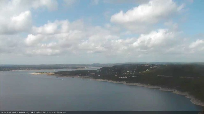 Lake Travis webcam, October 24, 2021 1:25 PM CT