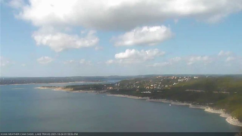 Lake Travis webcam, October 24, 2021 2:00 PM CT