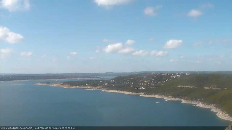 Lake Travis webcam, October 24, 2021 2:25 PM CT