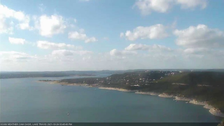 Lake Travis webcam, October 24, 2021 3:45 PM CT