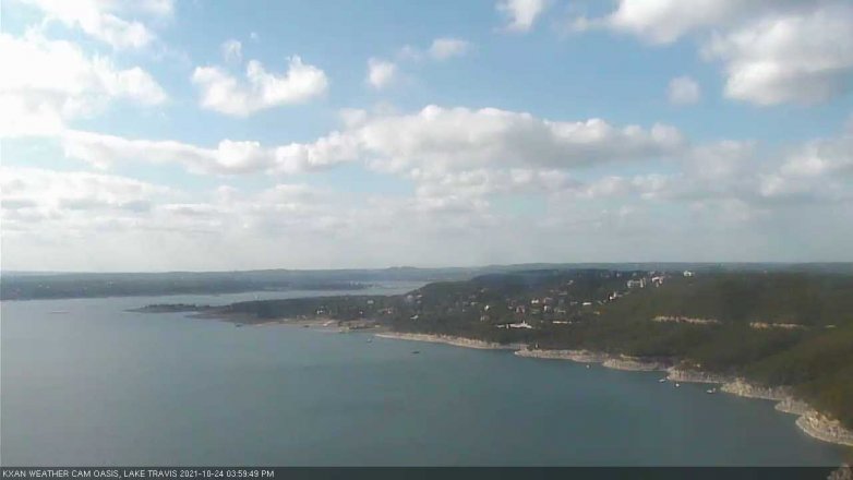 Lake Travis webcam, October 24, 2021 4:00 PM CT
