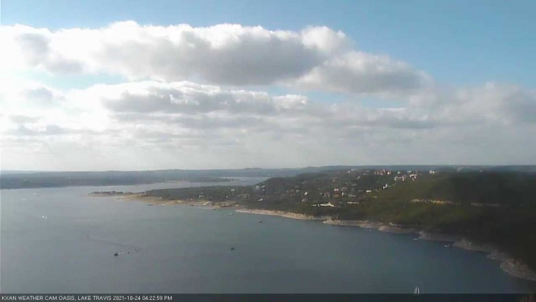 Lake Travis webcam, October 24, 2021 4:25 PM CT